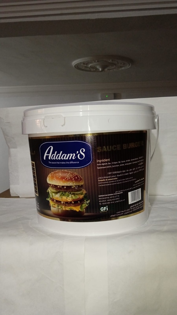 BURGER ADDAMS 3,6KG SEAU